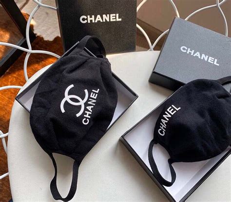 chanel black face mask|chanel face mask covid 19.